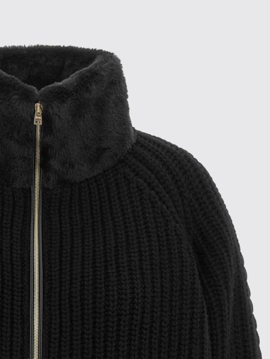 26FW 에르노 컬러 케이블 니트 가디건 MC000203D70016 9300 Black - HERNO