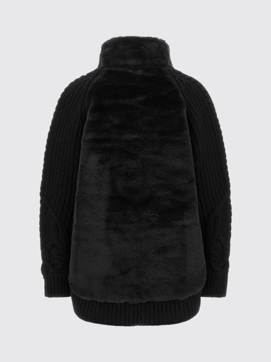 26FW 에르노 컬러 케이블 니트 가디건 MC000203D70016 9300 Black - HERNO