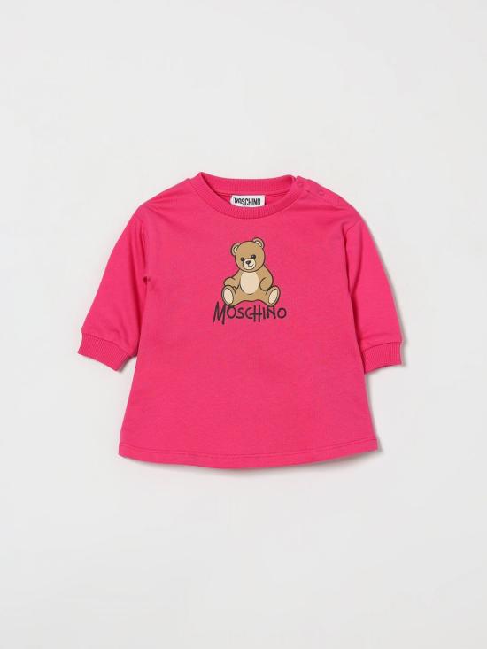 26FW [키즈] 모스키노 점프수트 MBV0CVLCA40 51450 Fuchsia
