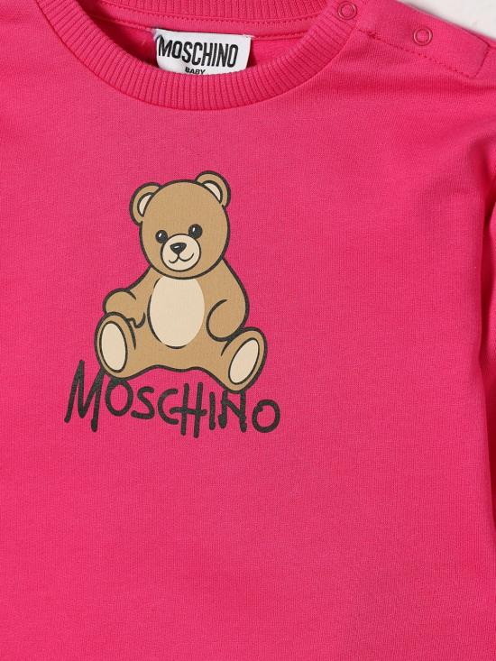 26FW [키즈] 모스키노 점프수트 MBV0CVLCA40 51450 Fuchsia - MOSCHINO