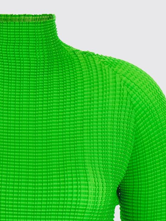 26FW 이세이 미야케 스웨터 IM68FJ402 62 Green - ISSEY MIYAKE