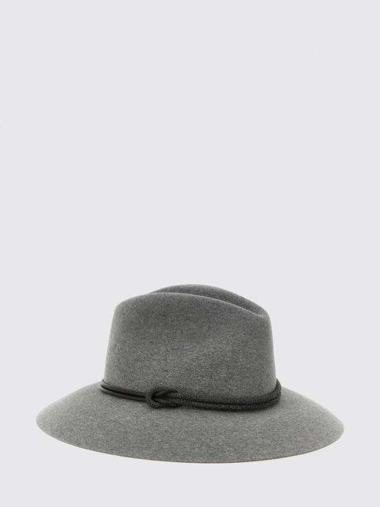 26FW 브루넬로 쿠치넬리 모자 MCAP90232 C073 Grey