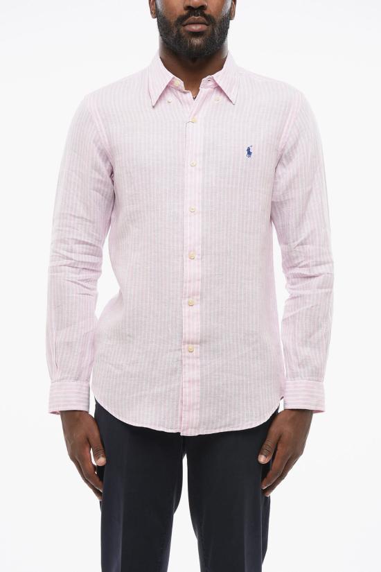  폴로 랄프로렌 긴팔 셔츠 710873446002 Bianco Rosa