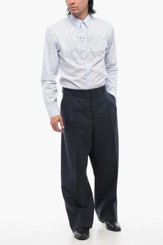  디올 스트레이트 팬츠 483C134A6092 589 Blue - DIOR