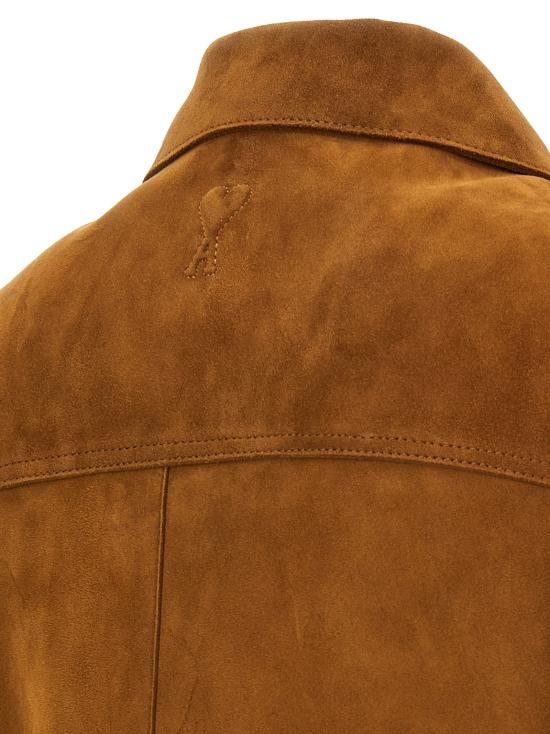 26FW 아미 가죽 자켓 UJK951LH0059282 Brown - AMI