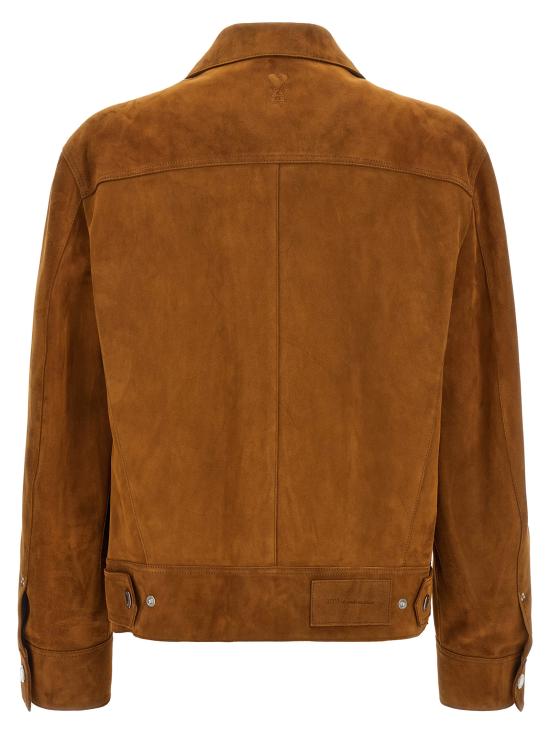 26FW 아미 가죽 자켓 UJK951LH0059282 Brown - AMI