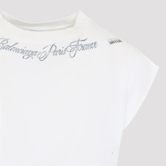 26FW 발렌시아가 탑 A003FB TUVT1 9000 WHITE - BALENCIAGA