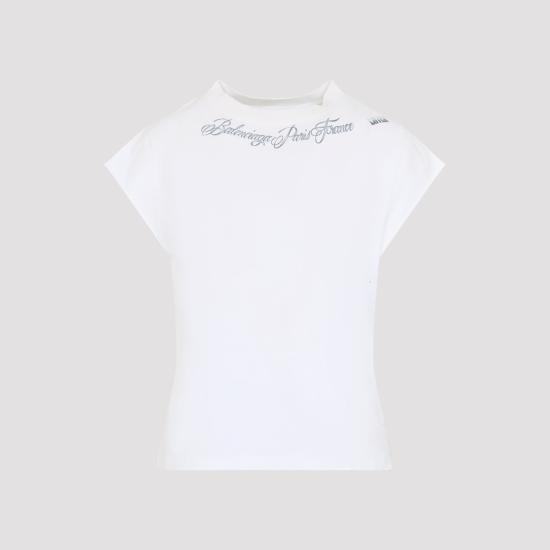 26FW 발렌시아가 탑 A003FB TUVT1 9000 WHITE - BALENCIAGA