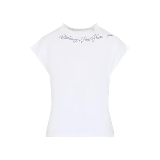 26FW 발렌시아가 탑 A003FB TUVT1 9000 WHITE - BALENCIAGA