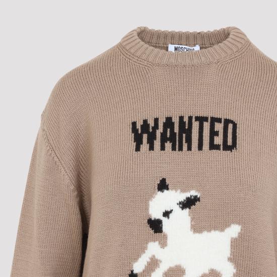 26FW 모스키노 스웨터 262DA0905 5402 1081 FANTASIA BEIGE - MOSCHINO