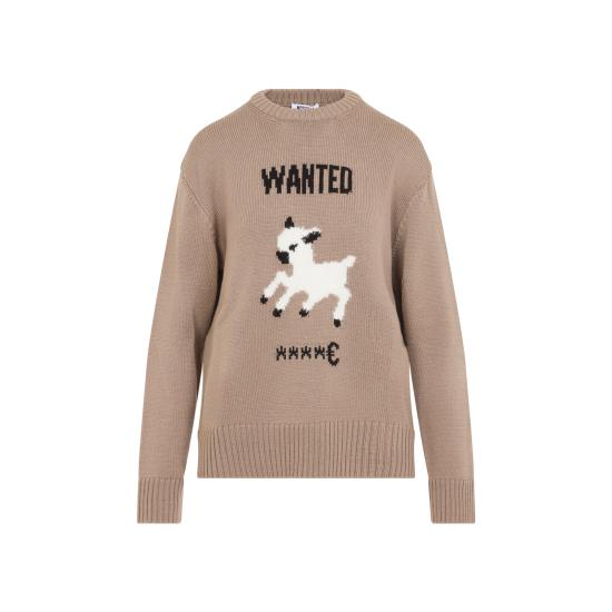 26FW 모스키노 스웨터 262DA0905 5402 1081 FANTASIA BEIGE - MOSCHINO