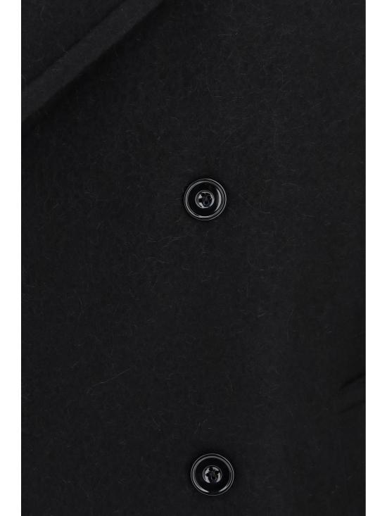 26FW 르메르 더블 브레스티드 펠티드 울 앤 알파카 코트 CO1169LF1700 BK999 BLACK - LEMAIRE