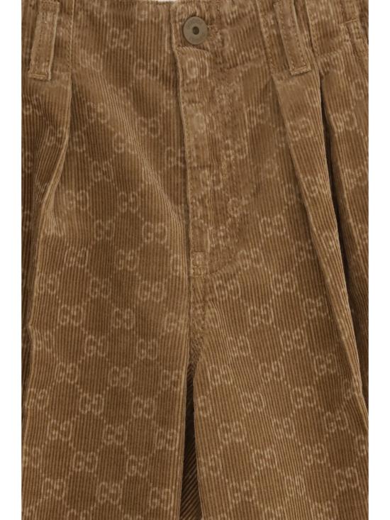 26FW [키즈] 구찌 스트레이트 팬츠 864939XDDF9 2230 BROWN - GUCCI