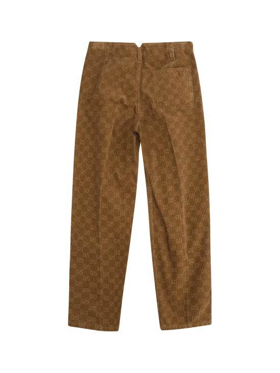 26FW [키즈] 구찌 스트레이트 팬츠 864939XDDF9 2230 BROWN - GUCCI