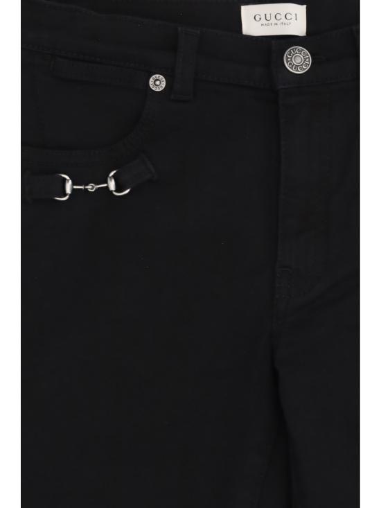26FW [키즈] 구찌 스트레이트 팬츠 870025XDC41 1168 BLACK - GUCCI
