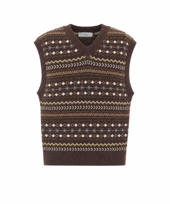 26FW 던스트 베스트 UDSW6C117W2 DEEP BROWN