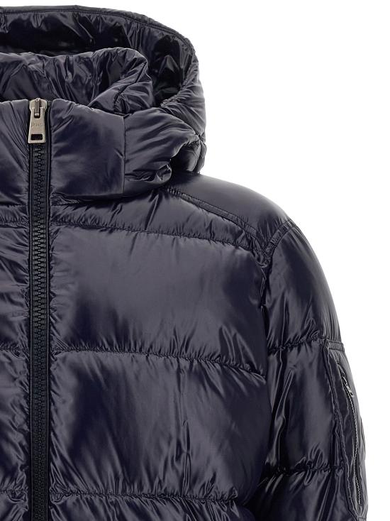 26FW 에르노 마야 후드 쇼트 다운 재킷 PI001416U129739200 Blue - HERNO