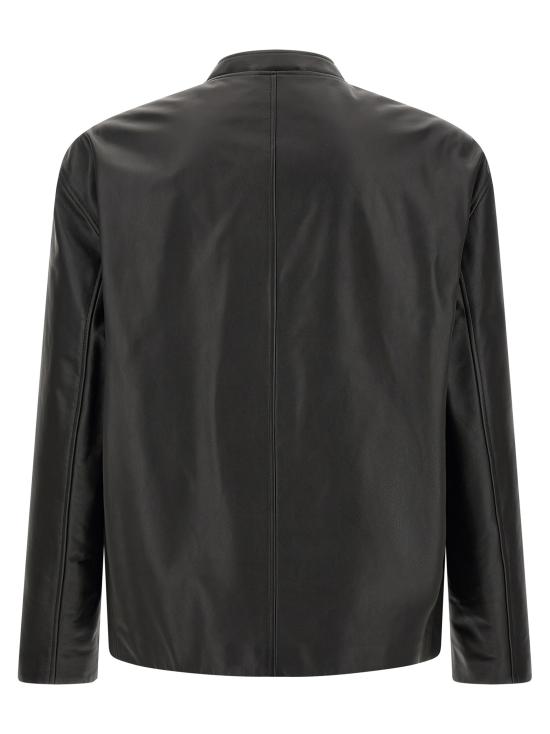 26FW 질샌더 가죽 자켓 J22SW0178J07236001 Black - JIL SANDER