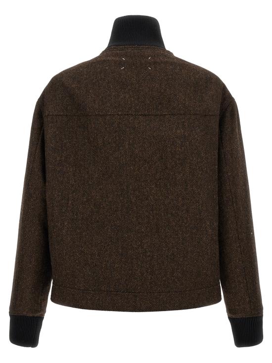 26FW 마르지엘라 봄버 자켓 S67AM0122S54246003F Brown - MAISON MARGIELA