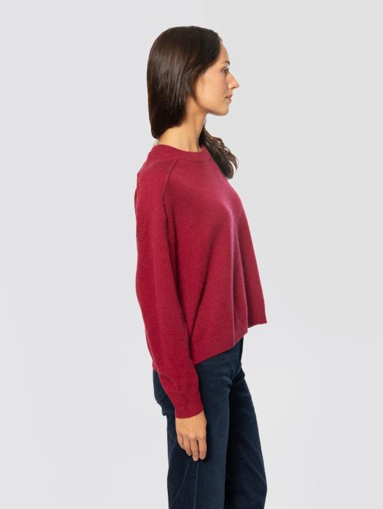 26FW 낫샤이 스웨터 캐시미어 소재의 Maglia Girocollo 크롭 가스통 Borgogna - NOT SHY