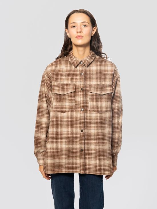 26FW 세인트바쓰 스웨터 Flanella Tartan Marrone의 카미시아