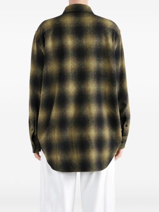 26FW 발렌시아가 멀티컬러 스트라이프 포플린 셔츠 872124TVT042863 Black - BALENCIAGA