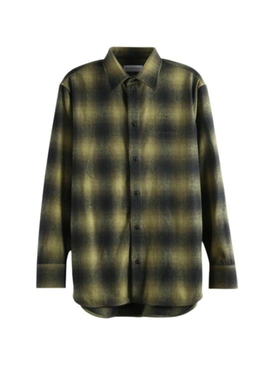 26FW 발렌시아가 멀티컬러 스트라이프 포플린 셔츠 872124TVT042863 Black