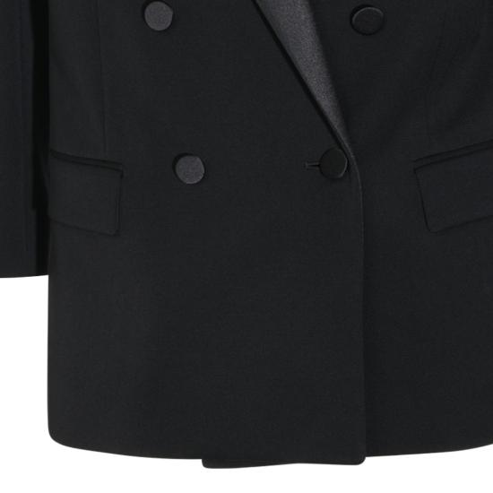 26FW 생로랑 더블 브레스티드 턱시도 자켓 A003I9Y7E631000 Black - SAINT LAURENT