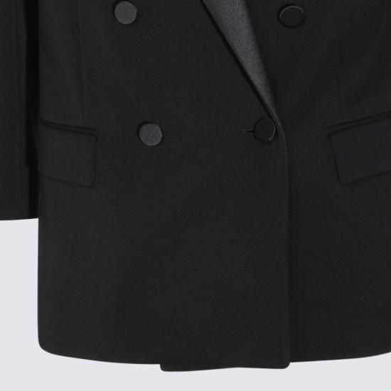 26FW 생로랑 더블 브레스티드 턱시도 자켓 A003I9Y7E631000 Black - SAINT LAURENT