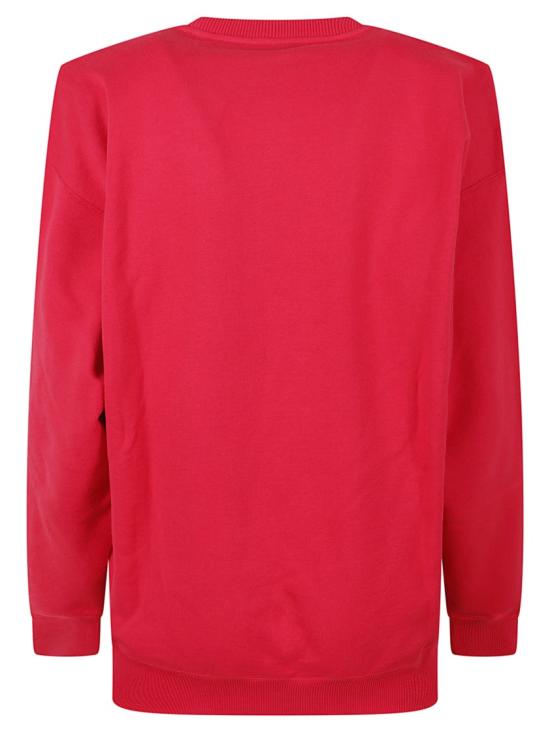 26FW 생로랑 파리 로고 자수 플리스 스웨트셔츠 873600Y36ZO6452 Red - SAINT LAURENT