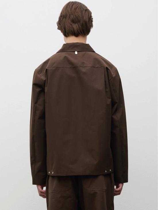 26FW 노스프로젝트 자켓 도비 윈드스토퍼 마론 색상의 아레스코프 오버셔츠 - NORSE PROJECTS