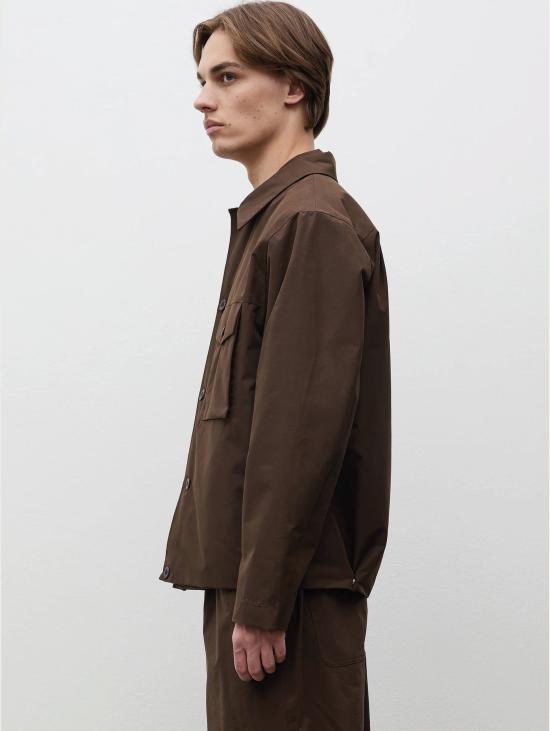 26FW 노스프로젝트 자켓 도비 윈드스토퍼 마론 색상의 아레스코프 오버셔츠 - NORSE PROJECTS