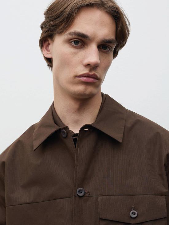 26FW 노스프로젝트 자켓 도비 윈드스토퍼 마론 색상의 아레스코프 오버셔츠 - NORSE PROJECTS