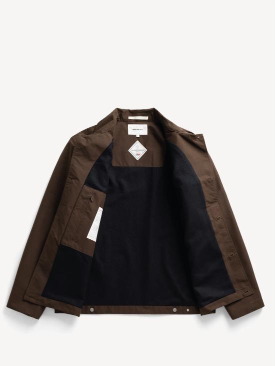26FW 노스프로젝트 자켓 도비 윈드스토퍼 마론 색상의 아레스코프 오버셔츠 - NORSE PROJECTS