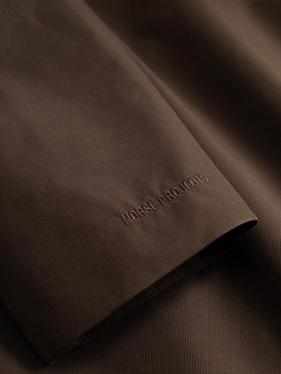 26FW 노스프로젝트 자켓 도비 윈드스토퍼 마론 색상의 아레스코프 오버셔츠 - NORSE PROJECTS