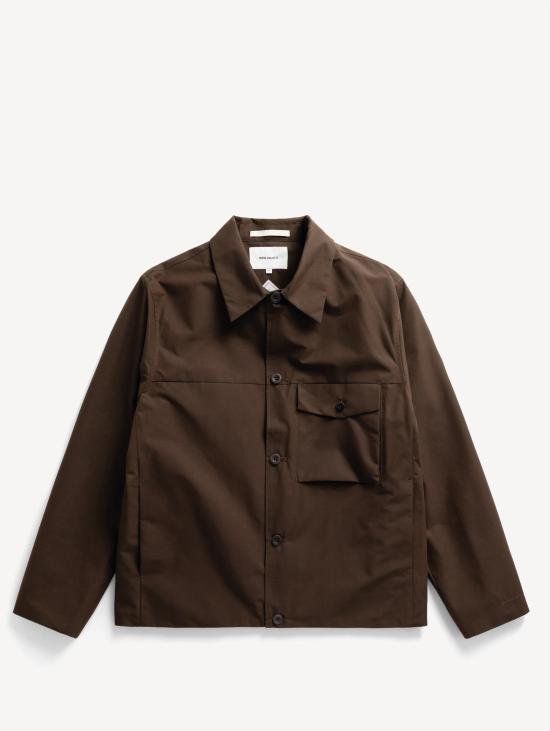 26FW 노스프로젝트 자켓 도비 윈드스토퍼 마론 색상의 아레스코프 오버셔츠 - NORSE PROJECTS