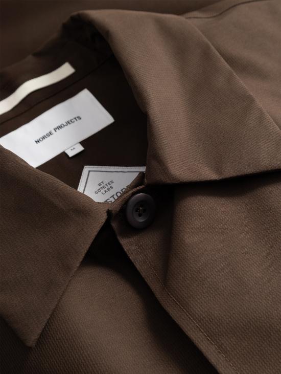 26FW 노스프로젝트 자켓 도비 윈드스토퍼 마론 색상의 아레스코프 오버셔츠 - NORSE PROJECTS