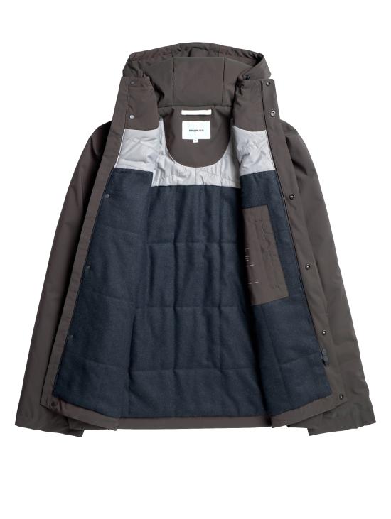 26FW 노스프로젝트 자켓 임보티토 파카 Herluf Alpinix Smart Merino Marrone - NORSE PROJECTS