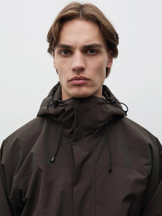 26FW 노스프로젝트 자켓 임보티토 파카 Herluf Alpinix Smart Merino Marrone - NORSE PROJECTS