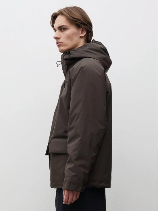 26FW 노스프로젝트 자켓 임보티토 파카 Herluf Alpinix Smart Merino Marrone - NORSE PROJECTS