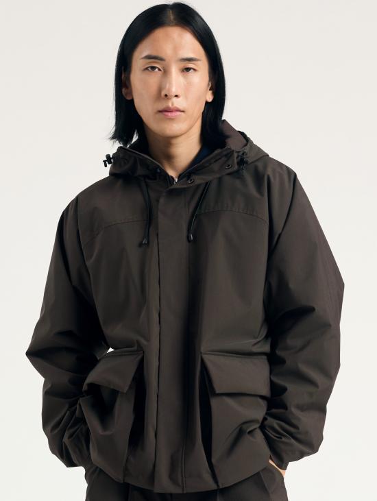 26FW 노스프로젝트 자켓 임보티토 파카 Herluf Alpinix Smart Merino Marrone - NORSE PROJECTS