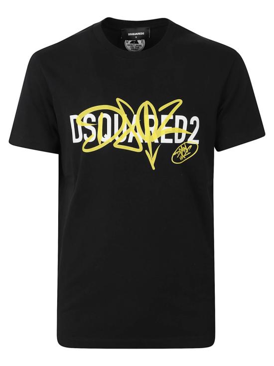 26FW 디스퀘어드2 반팔 티셔츠 S74GD1580D20106900 Black