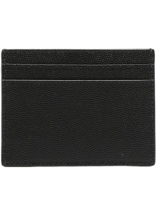 26FW 생로랑 그랑 드 뿌드르 엠보스드 레더 카드 케이스 375946 BTY0N Black - SAINT LAURENT