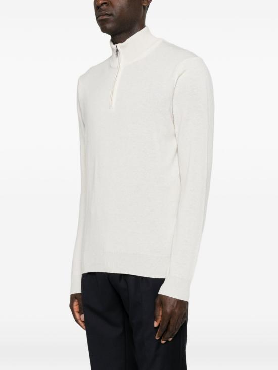 26FW 꼬르넬리아니 집업 니트 28M5112A25110 036 BIANCO - CORNELIANI