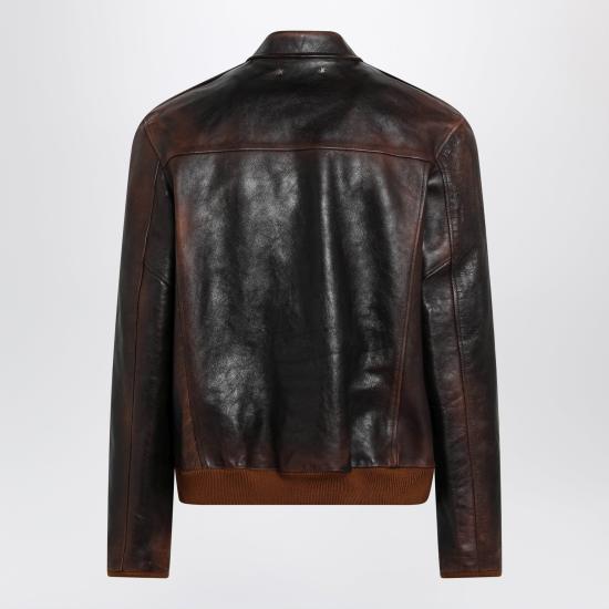 26FW 골든구스 가죽 자켓 GMP02502P002288 Brown - GOLDEN GOOSE
