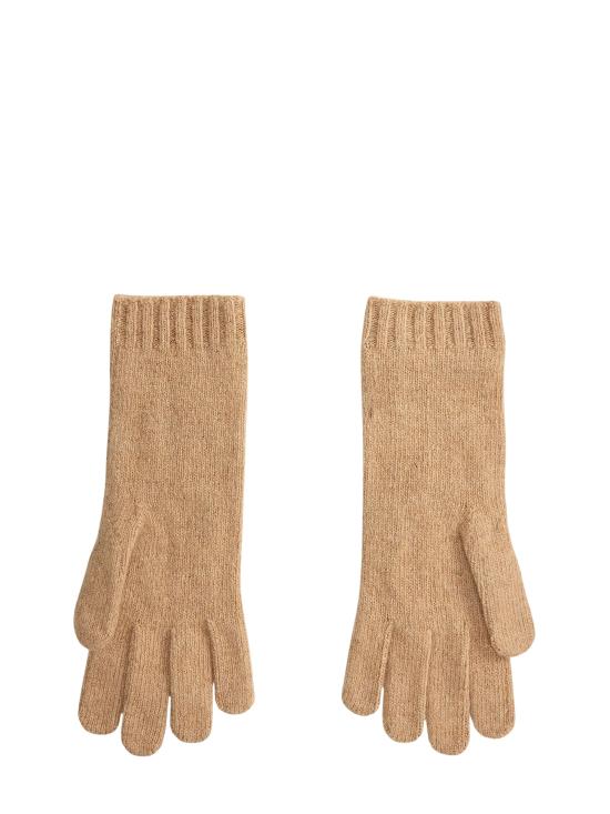 26FW 랄프 로렌 포니 로고 울캐시미어 케이블 니트 장갑 455981440 003 BEIGE - RALPH LAUREN