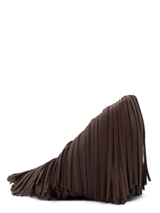 26FW 지아 보르기니 힐/펌프스 AMELIAFRINGES 4710TIRAMISU BROWN - GIA BORGHINI