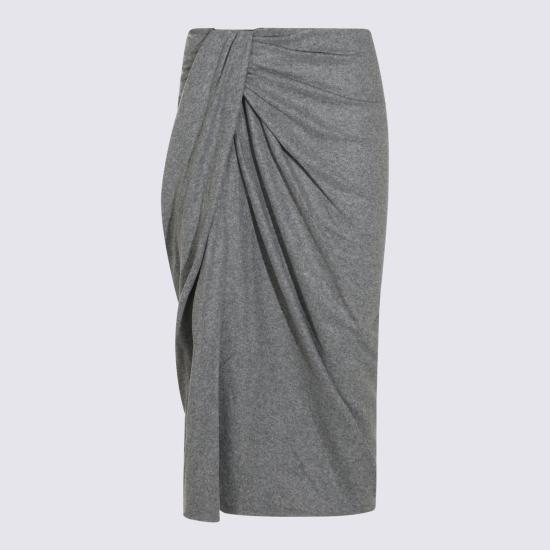 26FW 이자벨마랑에뚜왈 미디 스커트 26AJU0018FB D3K05E02GY GREY