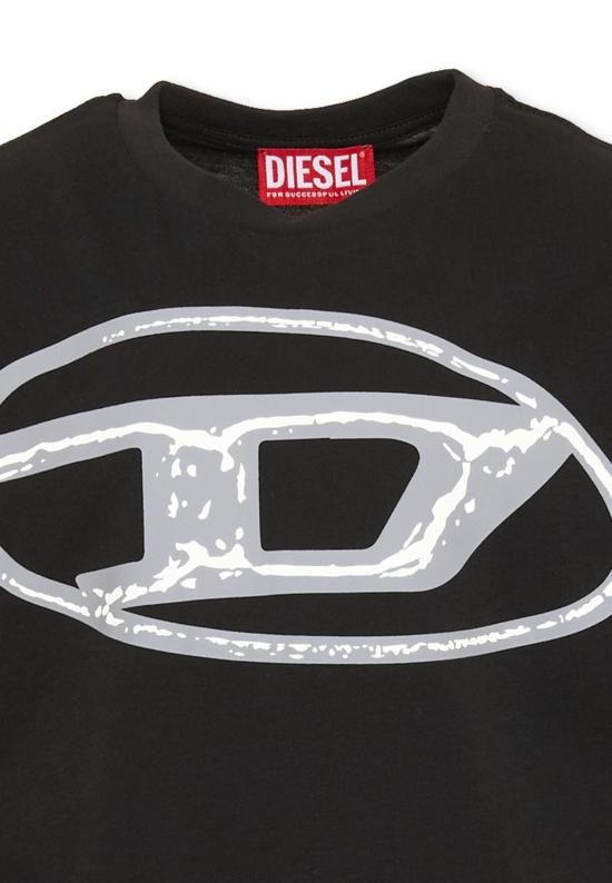25FW [키즈] 디젤 티셔츠 J02477 KYAUN K900 BLACK - DIESEL