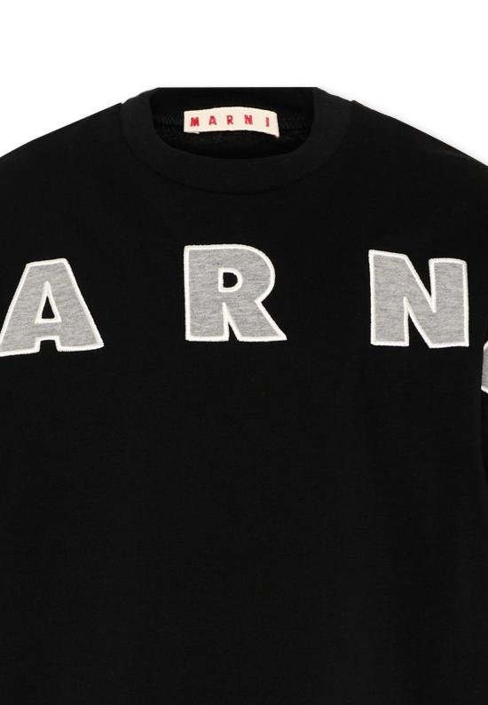 26SS [키즈] 마르니 티셔츠 M01265 M00RF 0M90D BLACK - MARNI